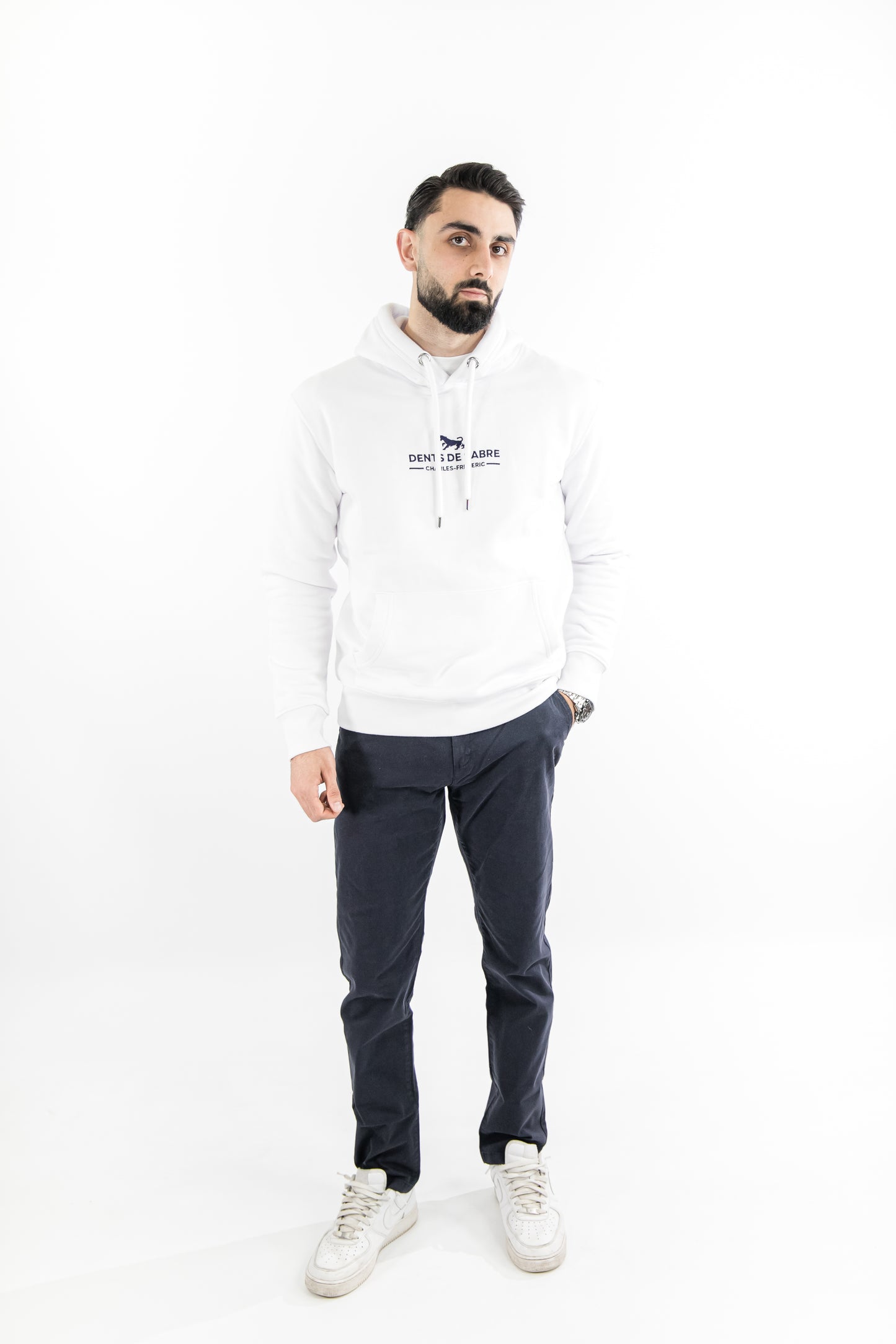 Sweat à capuche Homme Avant-Garde Blanc