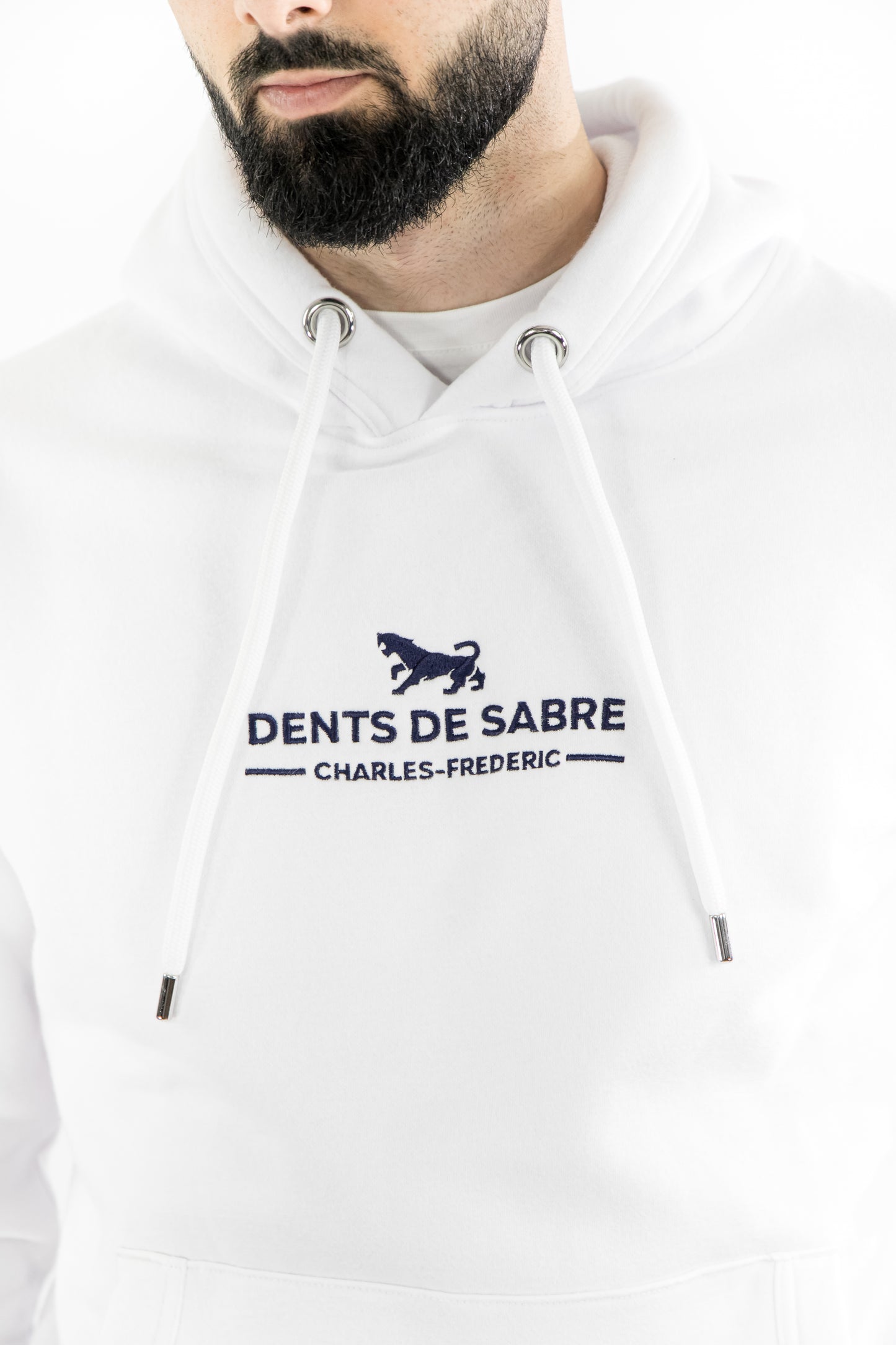 Sweat à capuche Homme Avant-Garde Blanc